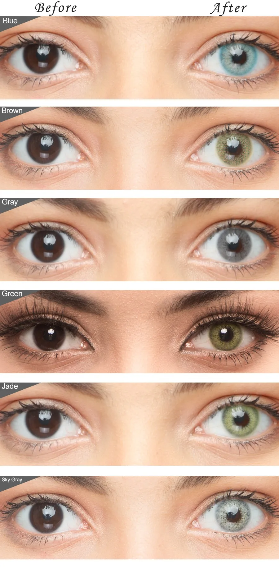 Hot Selling Ocean Series 6 Colors Natural Looking