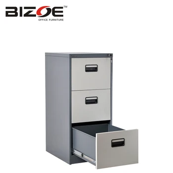 Office Furniture Kd Structure 3 Drawer Hanging Steel File Cabinet