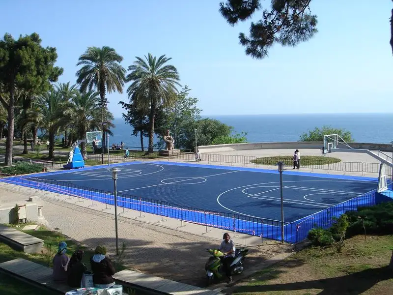 ZSfloor new PP material outdoor portable Basketball court flooring with Cheap price