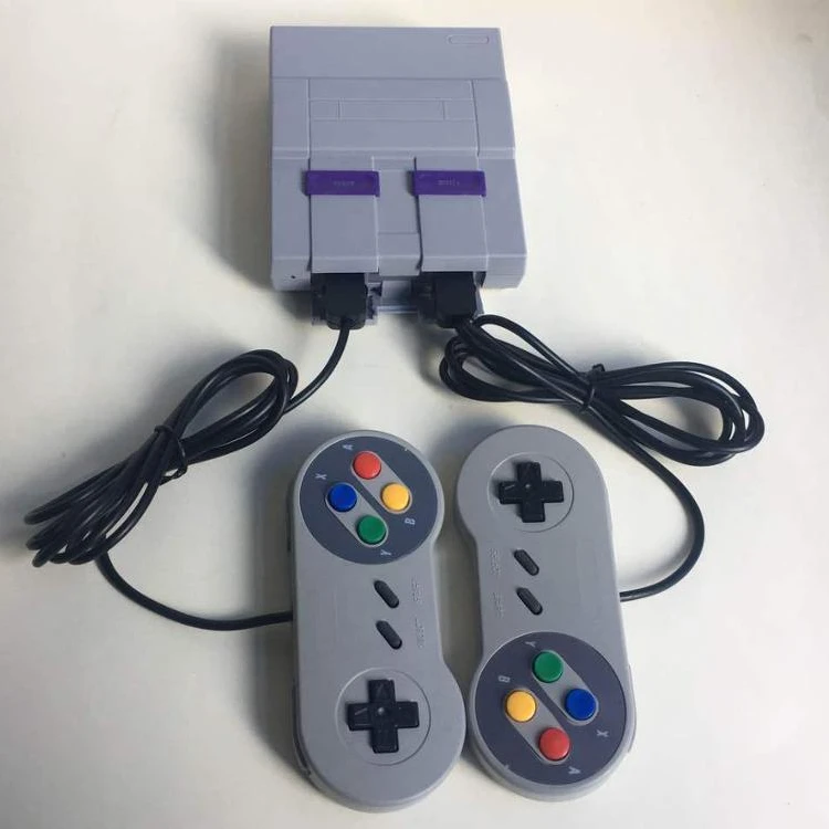

GAMEGNU Super SN-ES SFC 16 bit Mini 94 in 1 Game Console, Gray