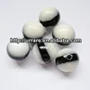 Chunky 20mm Black White Round Resin Beads