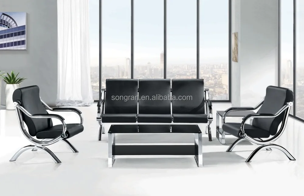 
Factory Outlet Sale Modern Office Reception Sofa With Steel Frame 