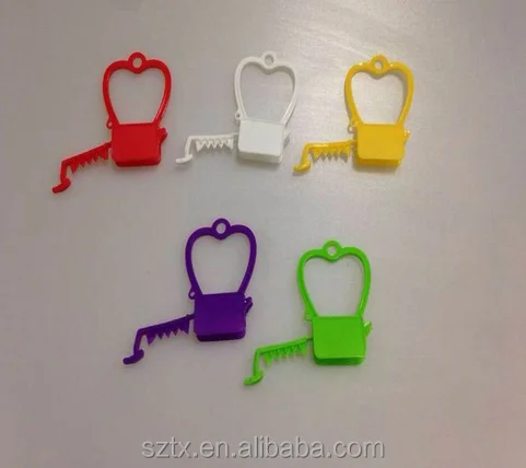 
30mm colorful plastic mesh bag handle for toys balls 