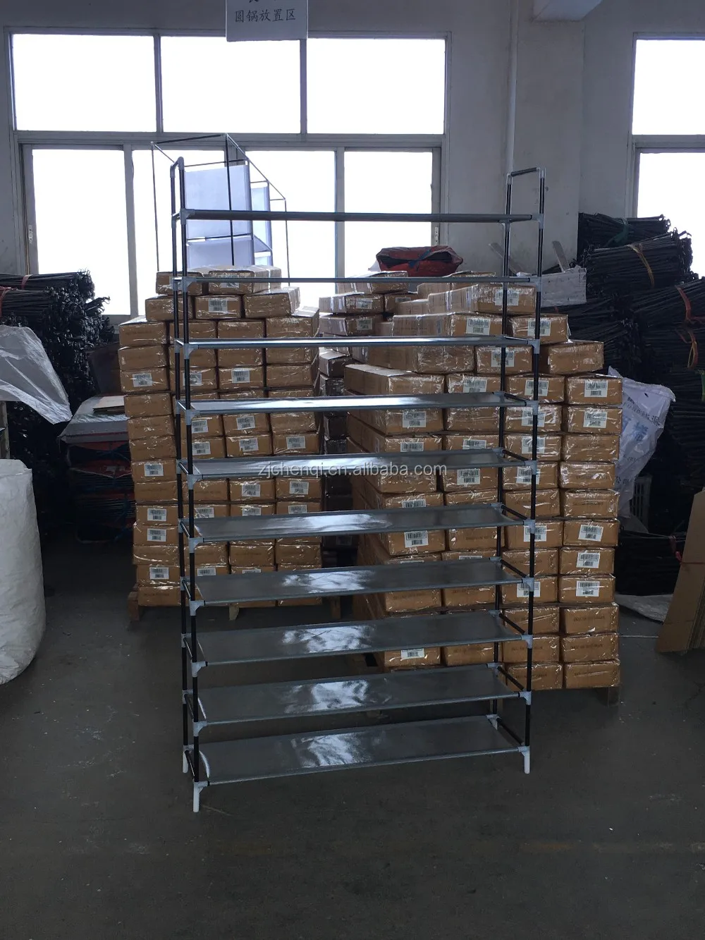 10 tiers nonwoven shoe rack waterproof tm-1002