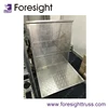 Security road retractable folding barrier for roadway