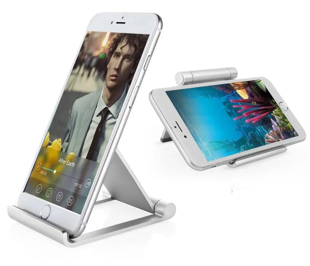 Adjustable foldable  metal aluminium table mobile phone holder stand