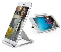 

Adjustable foldable metal aluminium table mobile phone holder stand