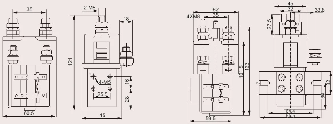 SW201 Albright replacement SPDT 100A 200A 12V 24V 36V 48V Relay Electric Vehicle Golf Cart Pallet Truck Forklift DC Contactor