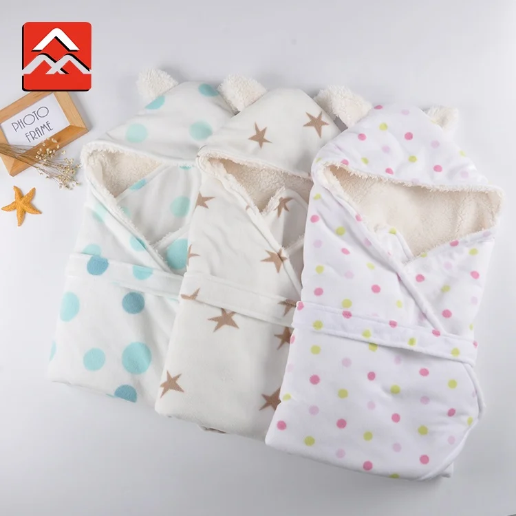 
Fresh Cute Pattern Newborn Baby Children Ploalr Fleece Wrap Swaddle blanket 