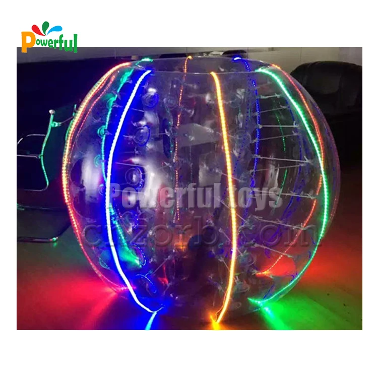 Sport club inflatable tpu bumper ball led bumperball