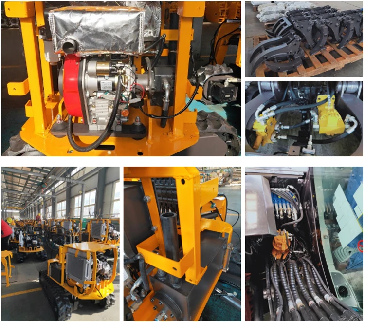 Cylinders Strong Power Mini Excavator 0.8 Ton 2 Ton Xiniu Mini Excavator XN08 Rhinoceros Micro Excavator XN08