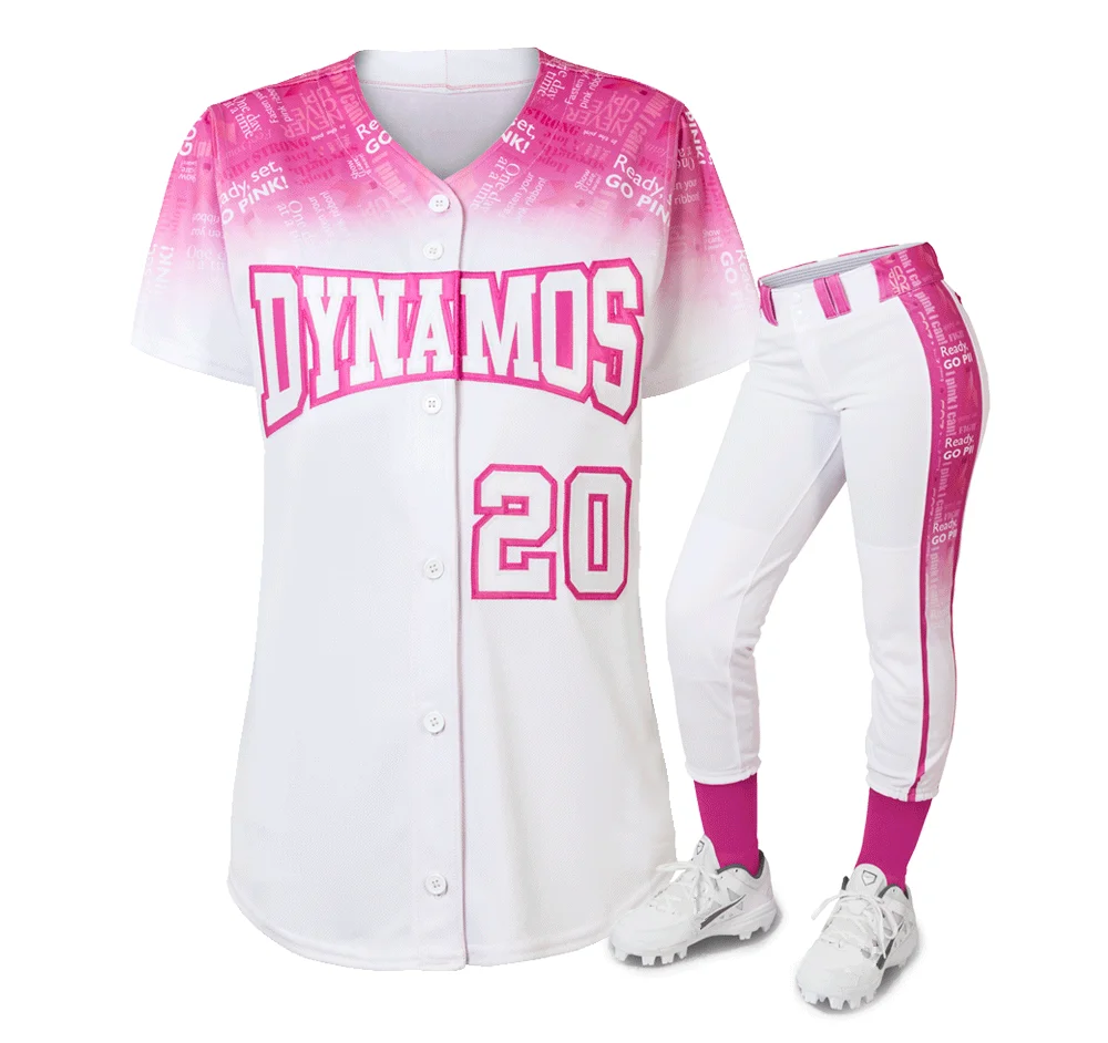 Fit Hot Pink Nice Baseball Jerseys 
