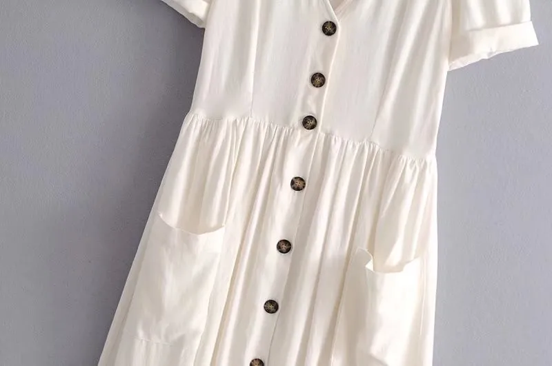 Платье Хлопок На Пуговицах фото 21