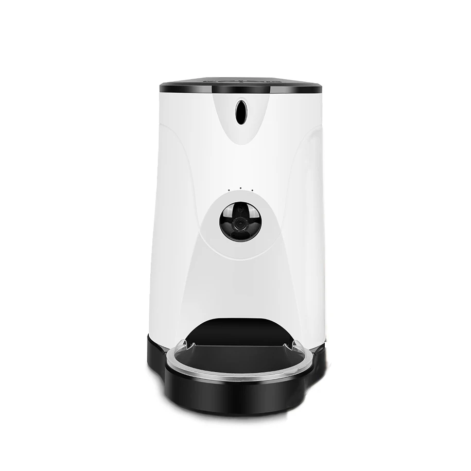 

Pet Feeder Automatic WiFi Smart Pet Feeder WiFi Pet Camera Feeder with APP Camera, White