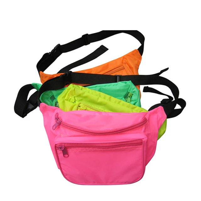 

Oemtailor Custom fanny pack Colorful Nylon Sport waist bag, Printed design Neon fanny pack, Customized color