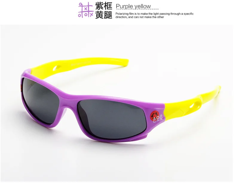 EUGENIA Small MOQ Fashion Silicone Kids Sun glasses Sport Outdoor Boys Kids Sport Sunglasses