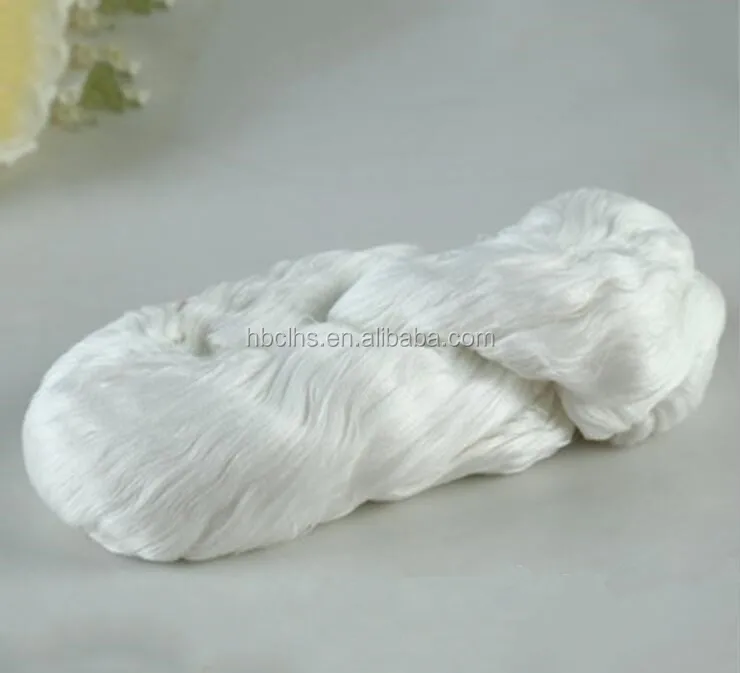 
White hank yarn 30s/2 100% polyester high bulk yarn 