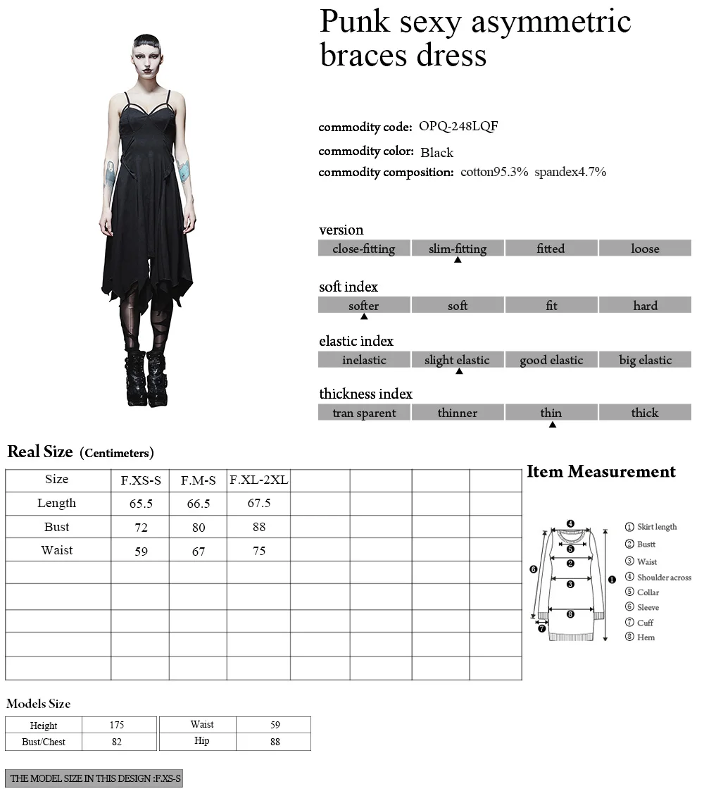 2019 PUNK RAVE sexy corset dress gothic slip dress women