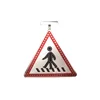 SS27 triangle shape pedestrian traffic sign