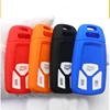 Colorful silicone rubber 3 button car key case Car Bag Remote Control Car Key cover