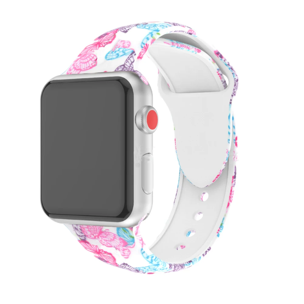 silicon band sublimation for apple watch bands w design 38mm 40mm 42mm 44mm