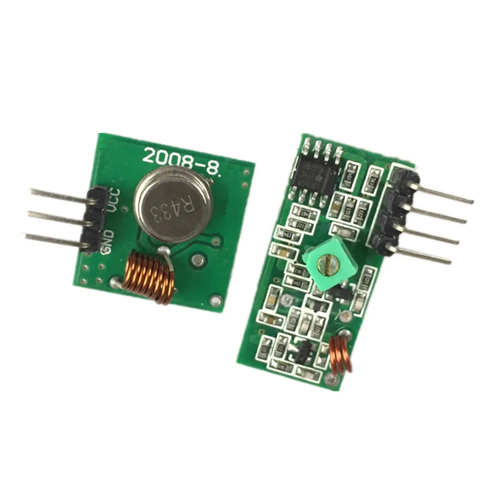 

433Mhz RF Transmitter and Receiver Module Link Kit for ARM/MCU WL DIY 315MHZ/433MHZ Wireless for UNO R3 Diy Kit, Picture