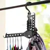 multifunction clothes hanger space saving plastic folding hanger rack