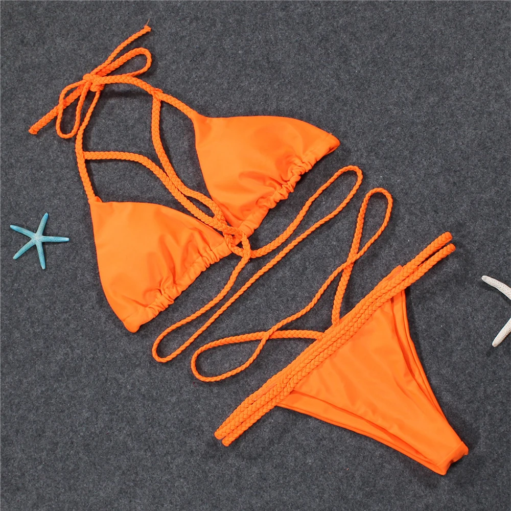Custom Bikini 2018 Sexy Swimwear Women Split Swimsuit Brazilian Bikini