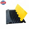 outdoor heavy duty rubber industrial 5 channel cable ramp