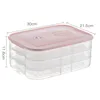 eco plastic food container storage boxes save space food kitchen transparent tray