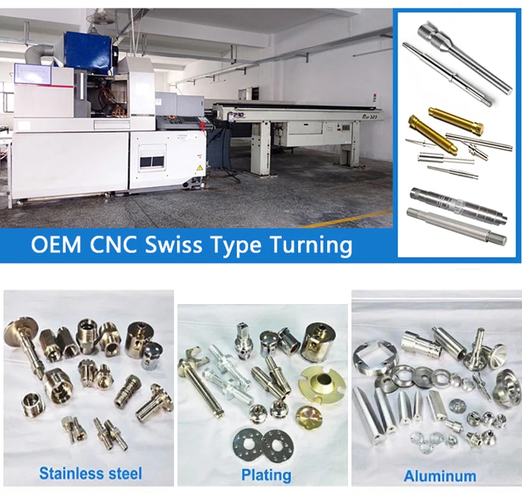 CNC Machining Service Customized high precision stainless steel CNC lathe aluminum parts CNC turning Swiss Machining