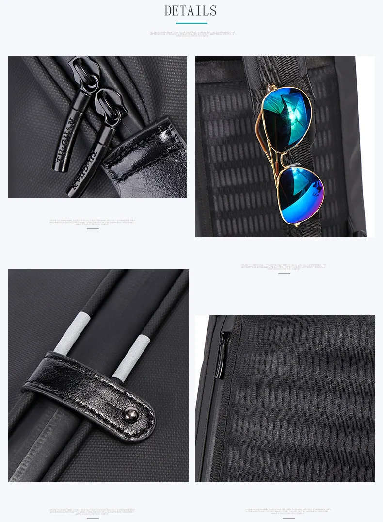 Hot Sale Fanny Pack for Men Chest Bag Anti Theft Waterproof Casual Shoulder Sling Bag CF1786X