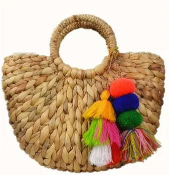 Recycled Straw Bag Corn Husk Material Handmade Bags For Women - Buy ...