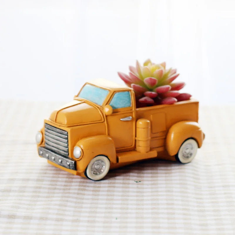 

Roogo Polyresin Car Model For Truck Flower Pots