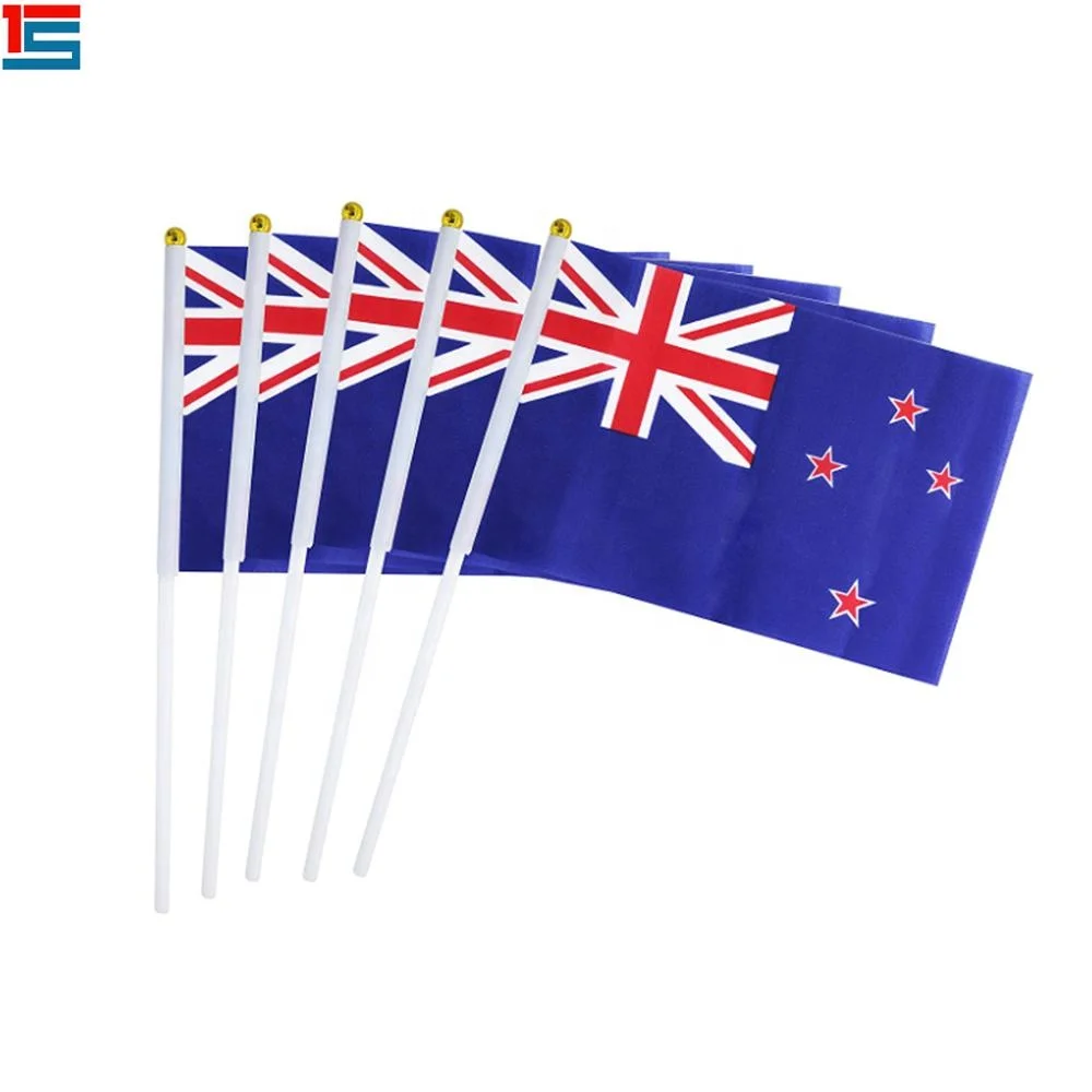 hot selling new zealand sticks flag national 10x15cm size hand
