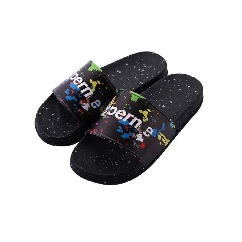 

2021 new arrival printing logo adult slide sandals, Picture