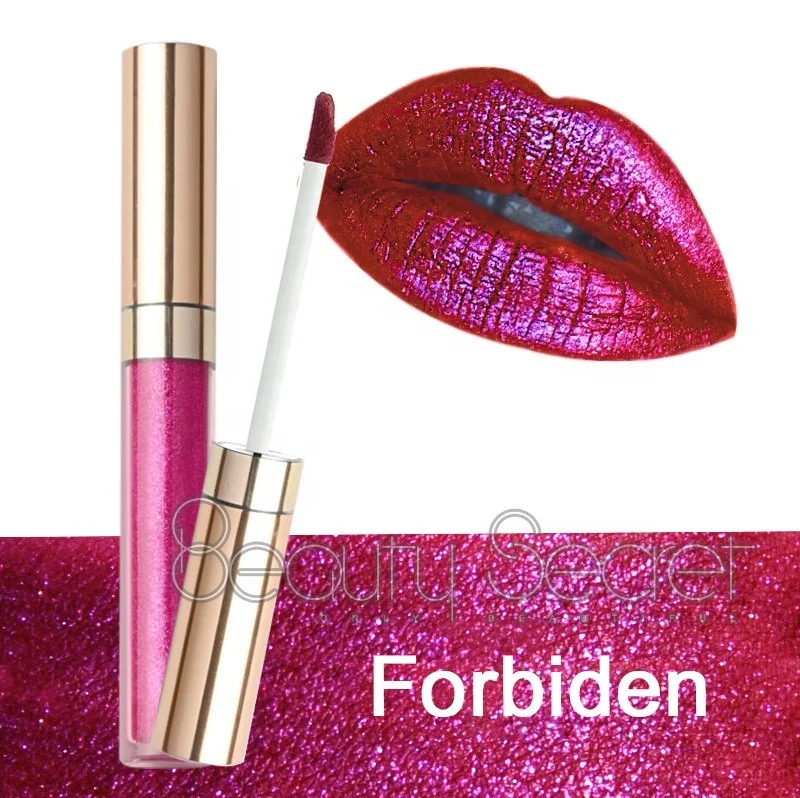 

Hot Sale No Logo Private Label Make Your Own Waterproof Shinny Lipgloss Glitter Lip Gloss