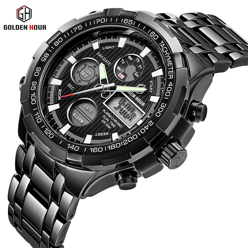 

Hot Selling Men's Watch Analog Quartz Business Classic Fashion Men's Watch OEM, Black
