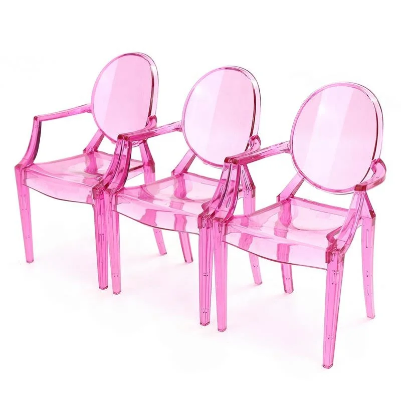

Acrylic Dollhouse Miniature Armchair Furniture Chair For Children Dolls House Accessories Random Color