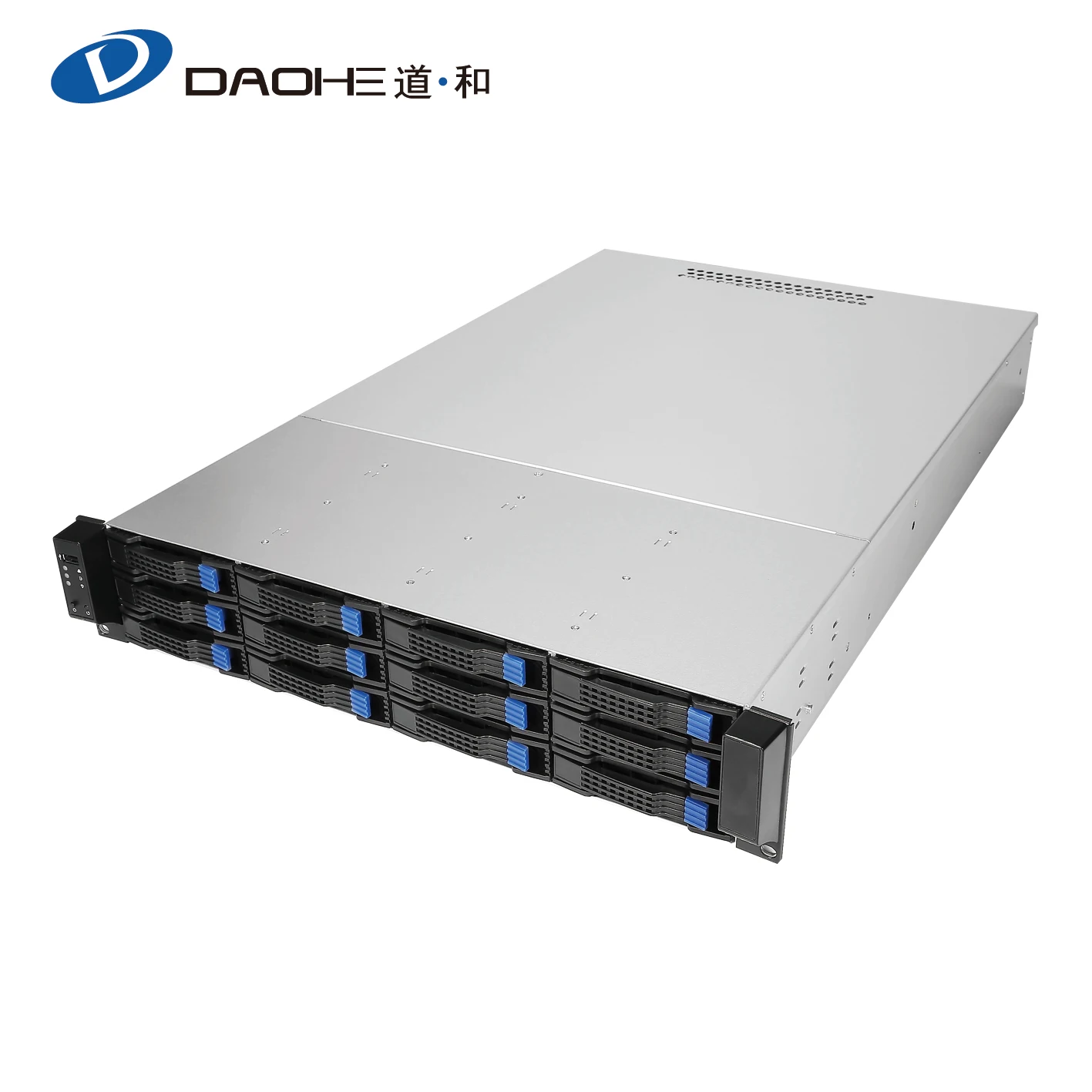 

2U 12bay 6G backplane hotswap Rackmount Chassis with 2U single 600W power supply