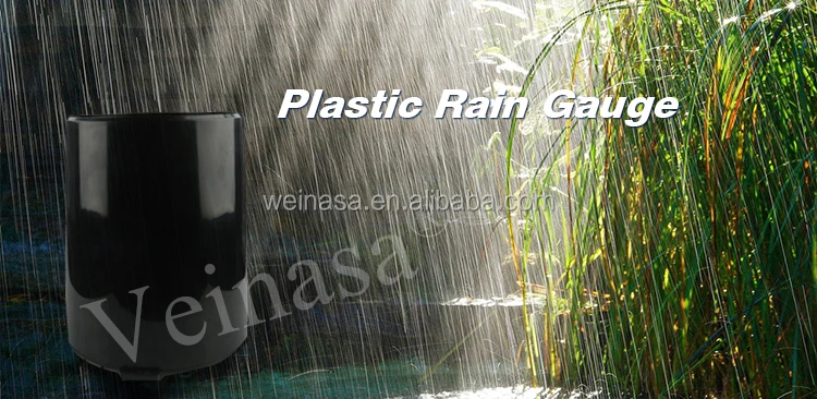 Veinasa-ABS Hot Sale Hyetometer ABS Meteorological Instrument Tipping Bucket Rain Gauge