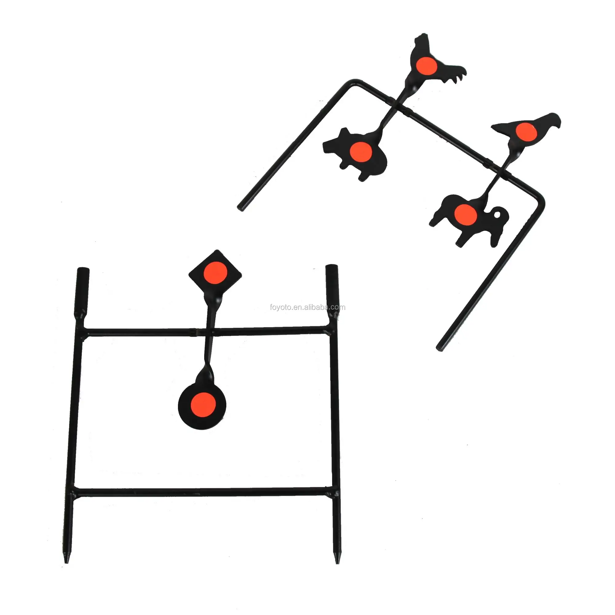 아마존 에어 건 Airsoft 에어 소프트 메탈 타겟 에어 건 라이플 권총 Plinking Resetting 스윙 스피너 슈팅