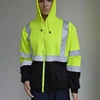 EN471 hi vis fluorescent yellow/orange warm polar fleece jacket working workwear