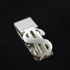Wholesale high quality metal stainless steel+alloy $ dollars shape money clip custom logo