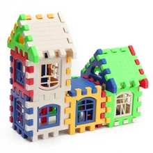 Crianças bebê Crianças Casa Blocos de Construção Construção de Aprendizagem Educacional Developmental Toy Set Jogo Do Cérebro