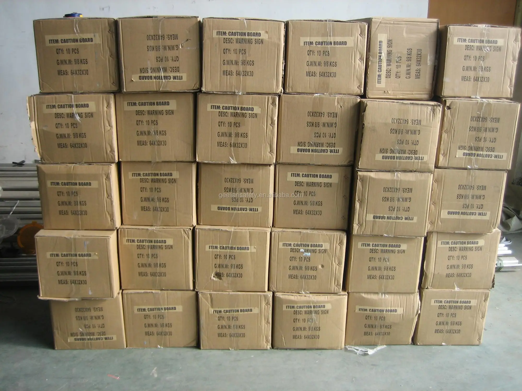 H64cm Pp Plastic A Frame Safety Sign Caution Wet Floor Warning Sign