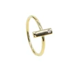 simple geometric design single cz bar shaped minimal dainty delicate small cute vermeil ring