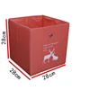 Simple elk pattern waterproof oxford cloth felt kids foldable storage box