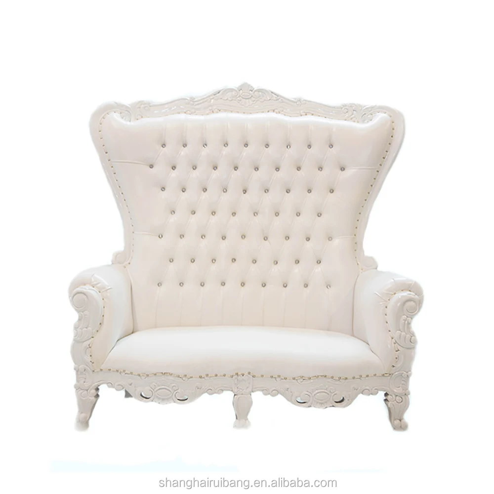 Royal Luxury High Back Wedding Loveseat King And Queen Throne Chair ...