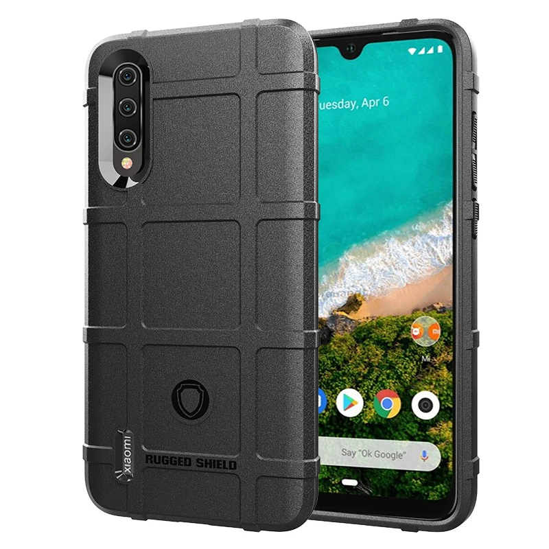 

Phone Rugged Silicone Case 360 degree full protective For Xiaomi Mi A3 Back Cover Silicone Case CC9 E